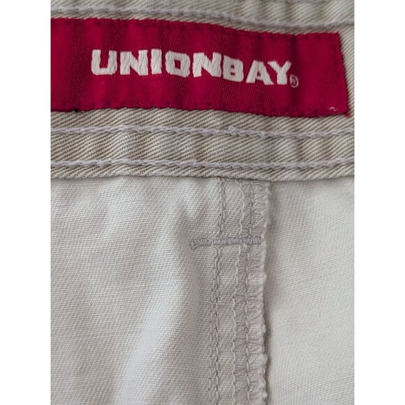Unionbay Mens Cargo Shorts Loose Fit Size 40 Beige 100% Cotton With Pockets-709l - Picture 5 of 9